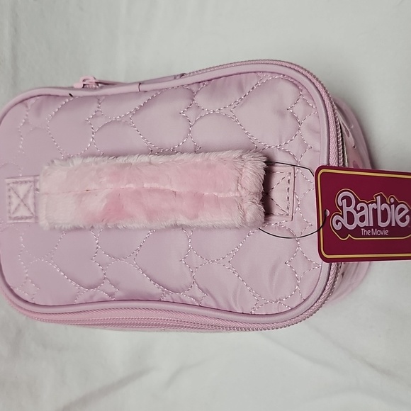Barbie Jeweled Logo Pink Make-up Bag Limited Edition Cute Cosmetics Bag - Picture 4 of 7